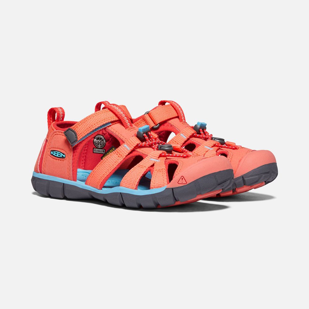 Sandales Keen Enfant Corail/Rouge | Seacamp Ii Cnx | IATQR-7408